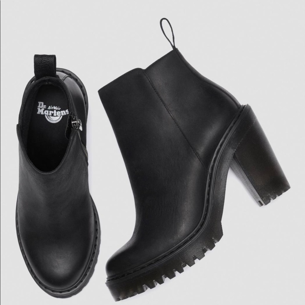 Dr. Martens Magdalena Platform Heel Zip Up Ankle Boot